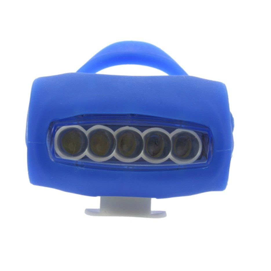 New Bicycle 7 Led Silicone Super Frog Head Front Lamp Warning Rear Light