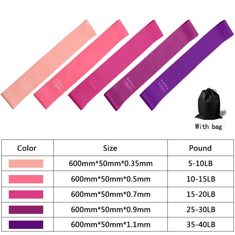 Resistance Bands Set Fitness Equipment Yoga Gym Strength Workout Elastic Bands Resistance Bands Indoor Outdoor Fitness