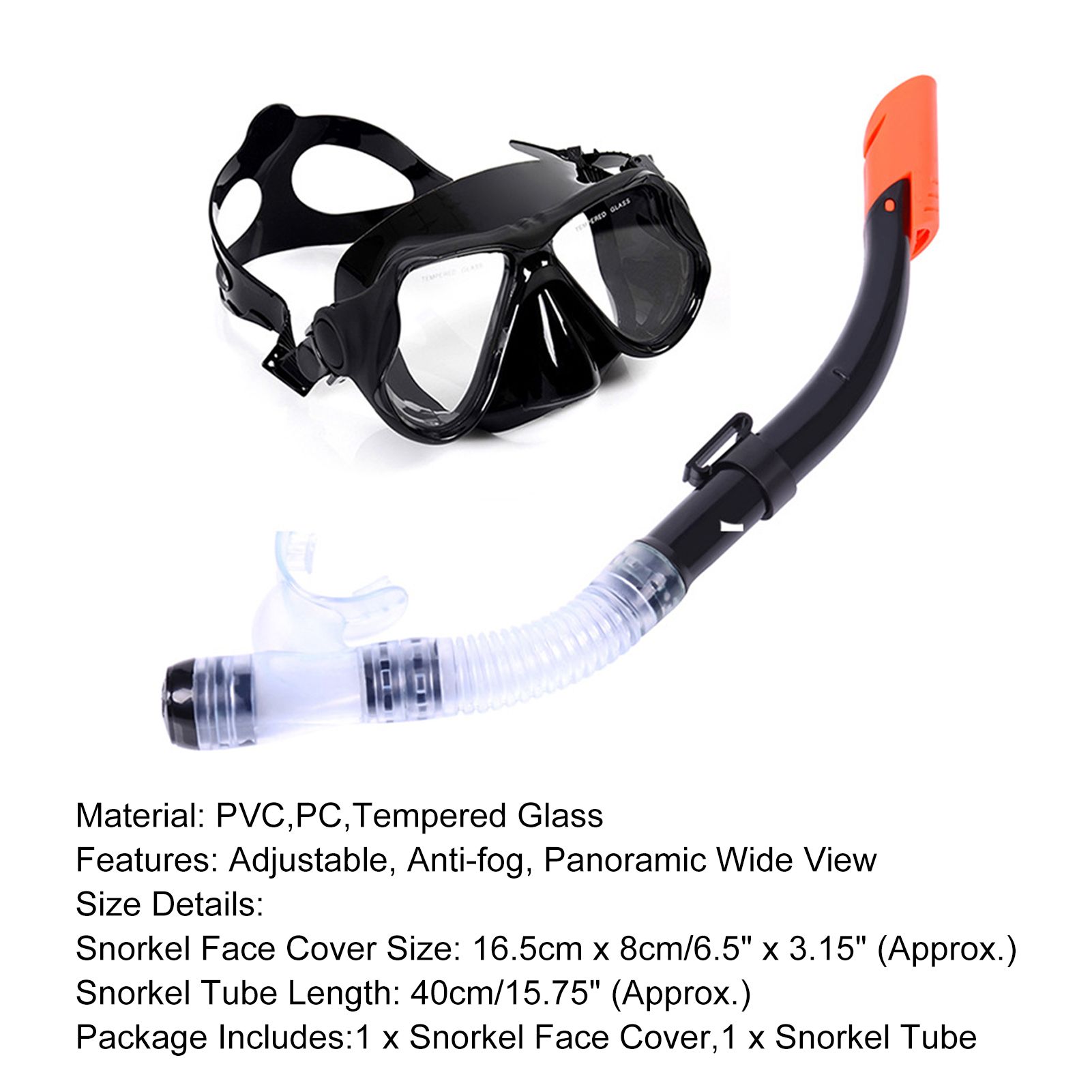 Snorkel Gear Impact-resistant Easy Draining Dry Top Snorkel