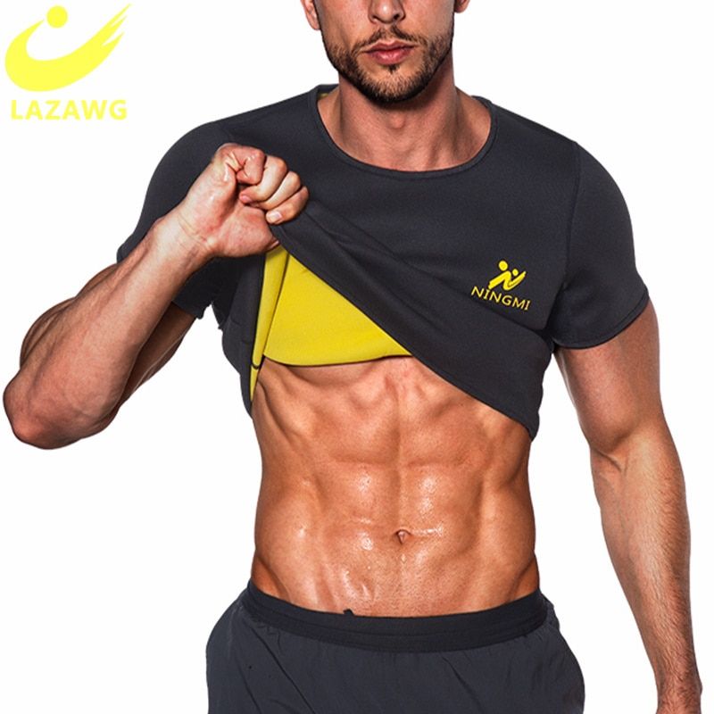 Mens Gym Body Shaper Slimming Sauna Waist Trainer Belt  Belly Tops Sweat Cinchers Underwear Strap Weight Loss Fat Burner