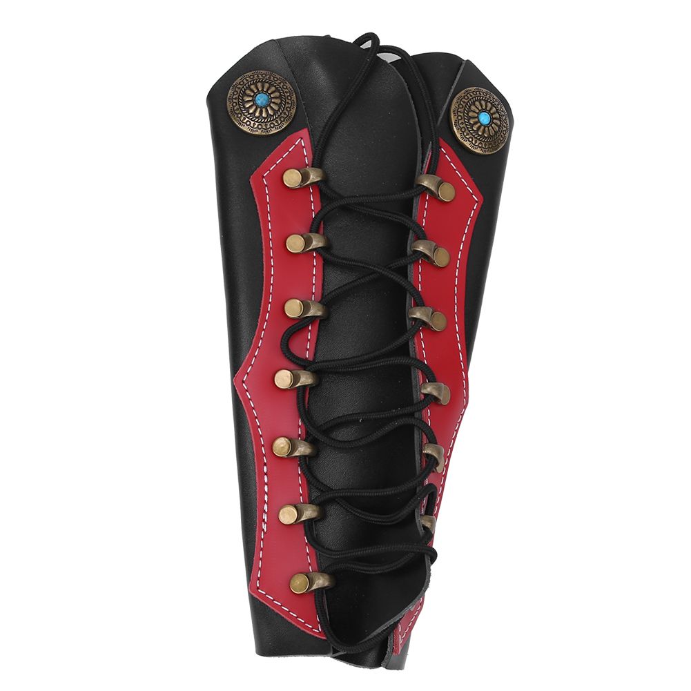 G63 Leather Archery Arm Protector Guard Armband for Shooting Hunting Arrow Bow Supplies Equipment