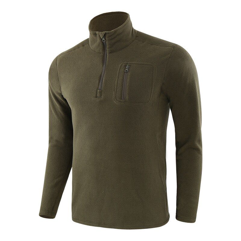 Warm Fleece  Jacket,Windproof Outdoor Men Pullover Tops, Winter  Training Hiking  Long Sleeves T-shirt