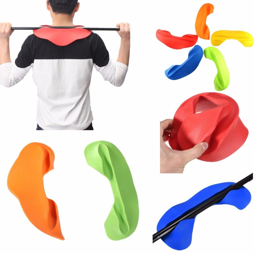 Weight Lifting Shoulder Support Squat Pad Arm Blaster Barbell Stabilizer protect Yellow  - Yellow