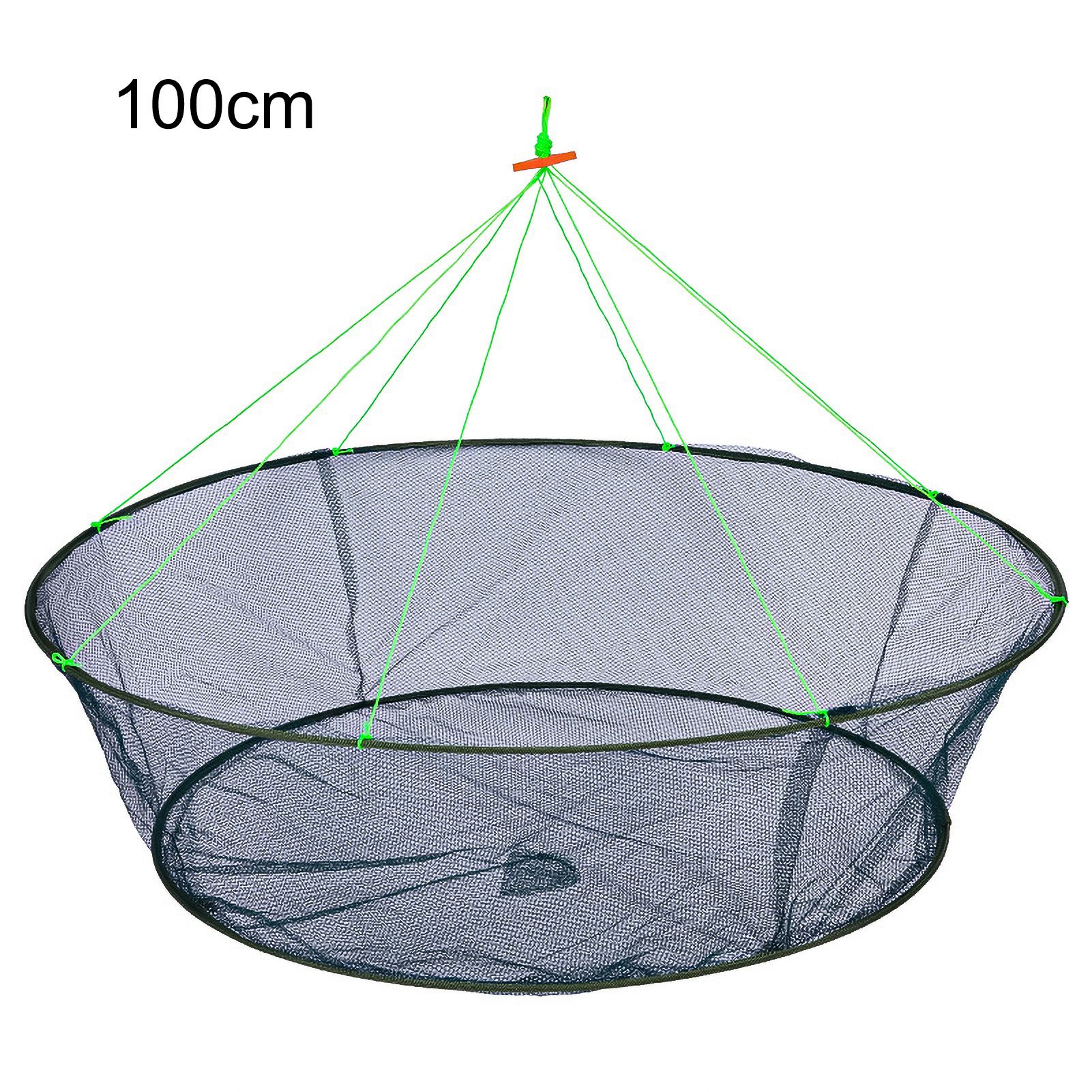 Landing Net Strong Load-bearing Foldable Nylon Anti-corrosion Fish Trap for Angling
