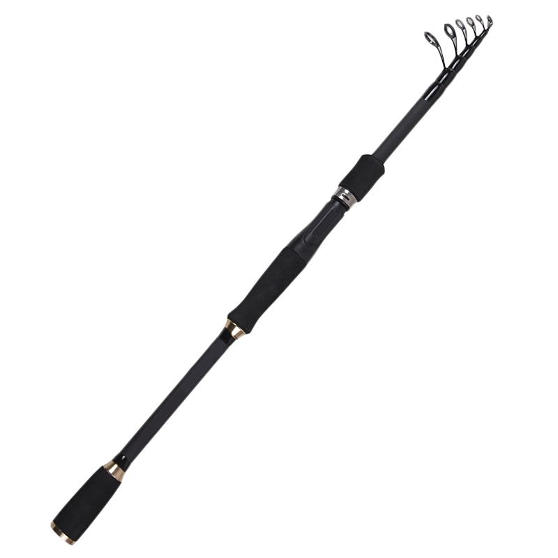 2.7M Telescopic Fishing Rod Carbon Fiber Ultralight Sea Fishing Pole Portable Lure Spinning Rods