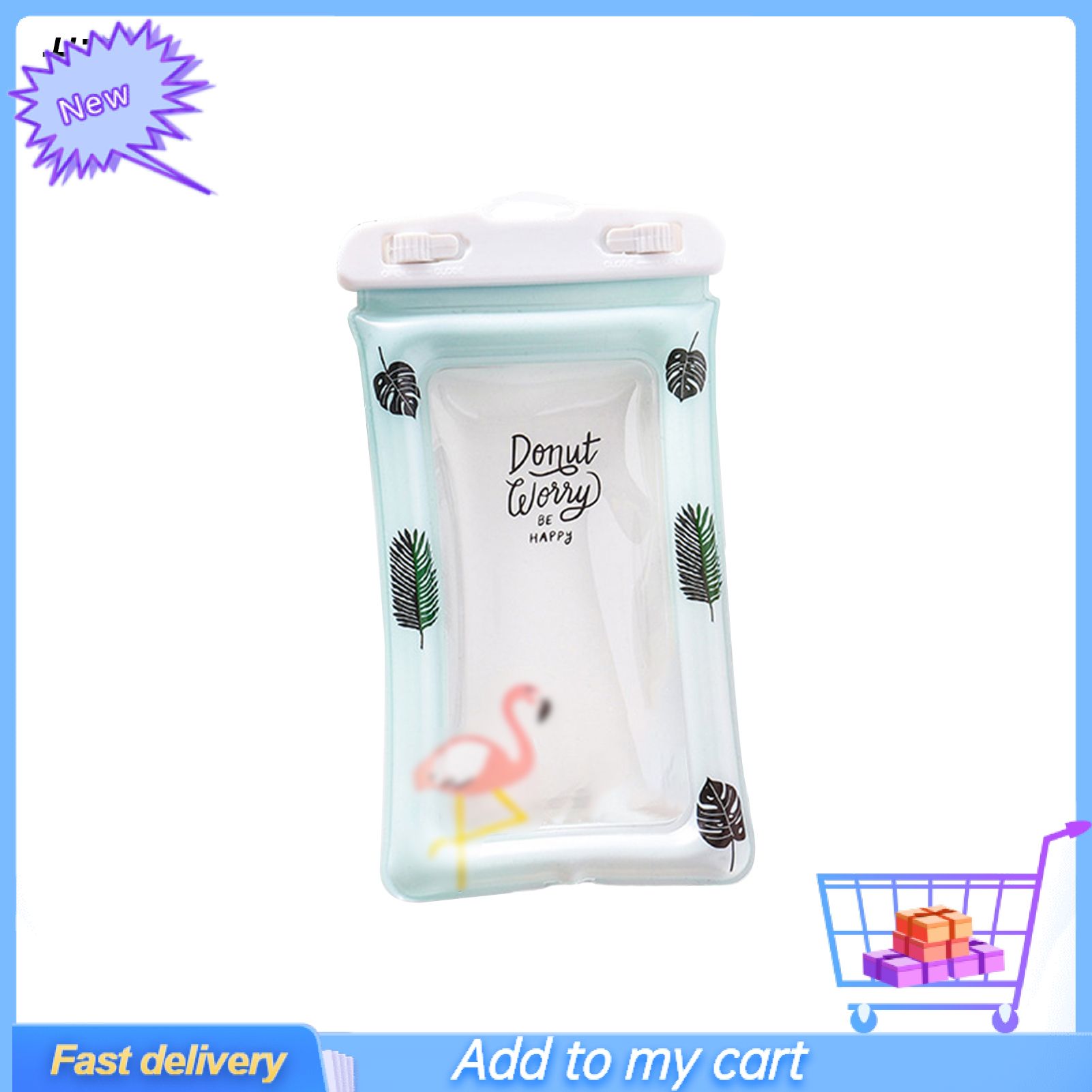 Swimming Pouch Easy Operation Anti-lost Transparent IP68 Floating Air Phone Bag for Swimming