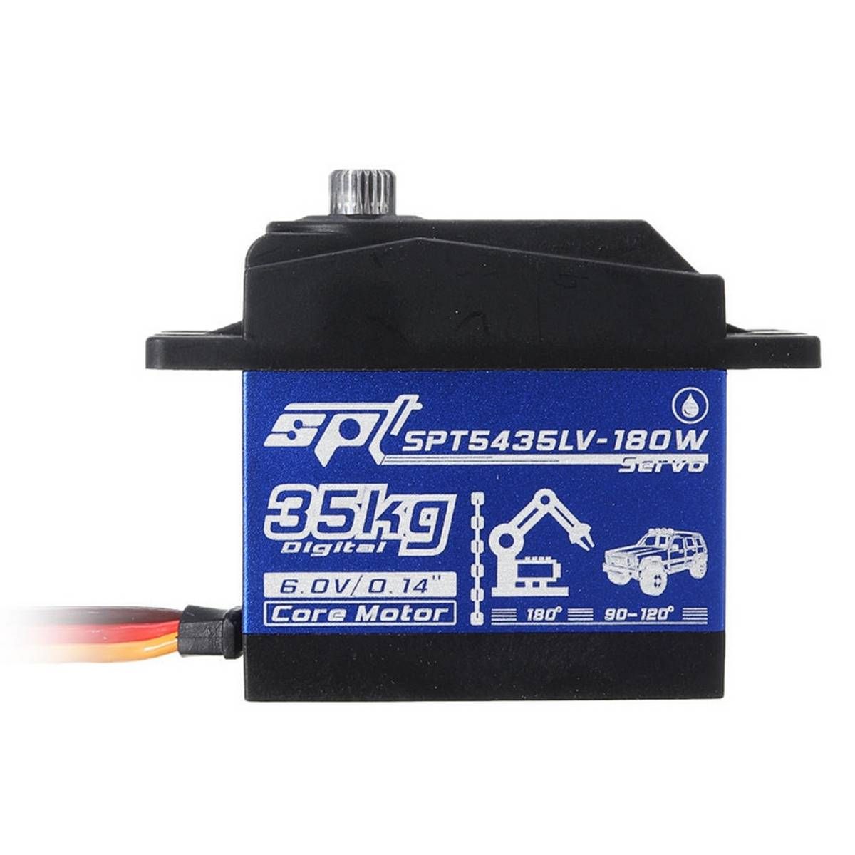 SPT Servo SPT5435LV-180 35KG Large Torque Metal Gear Digital Servo for RC Robot Arm RC Car