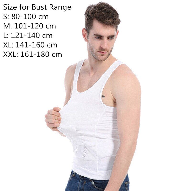 Men Slimming Body Shaper Tummy Shapewear Male Fat Burning Vest Modeling Underwear Corset Waist Trainer Top Muscle Girdle Shirt