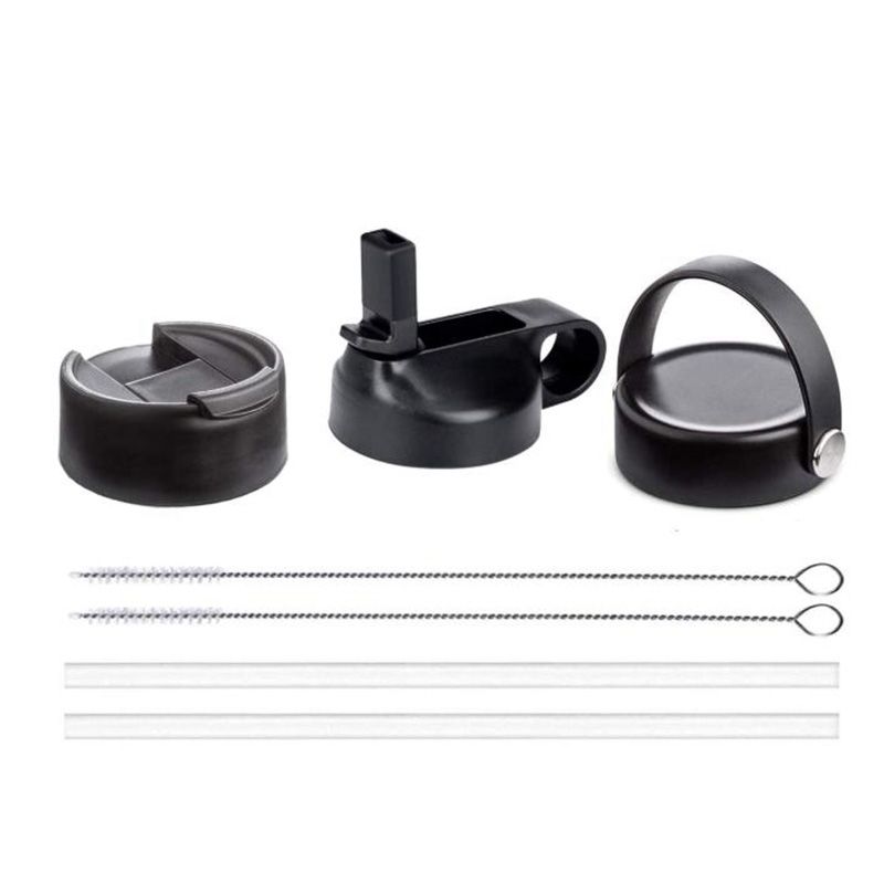Wide Mouth Straw Cap, Coffee Flip Cap and Flexible Lid for Hydro Flask Wide Mouth and Most Sports Water Bottles