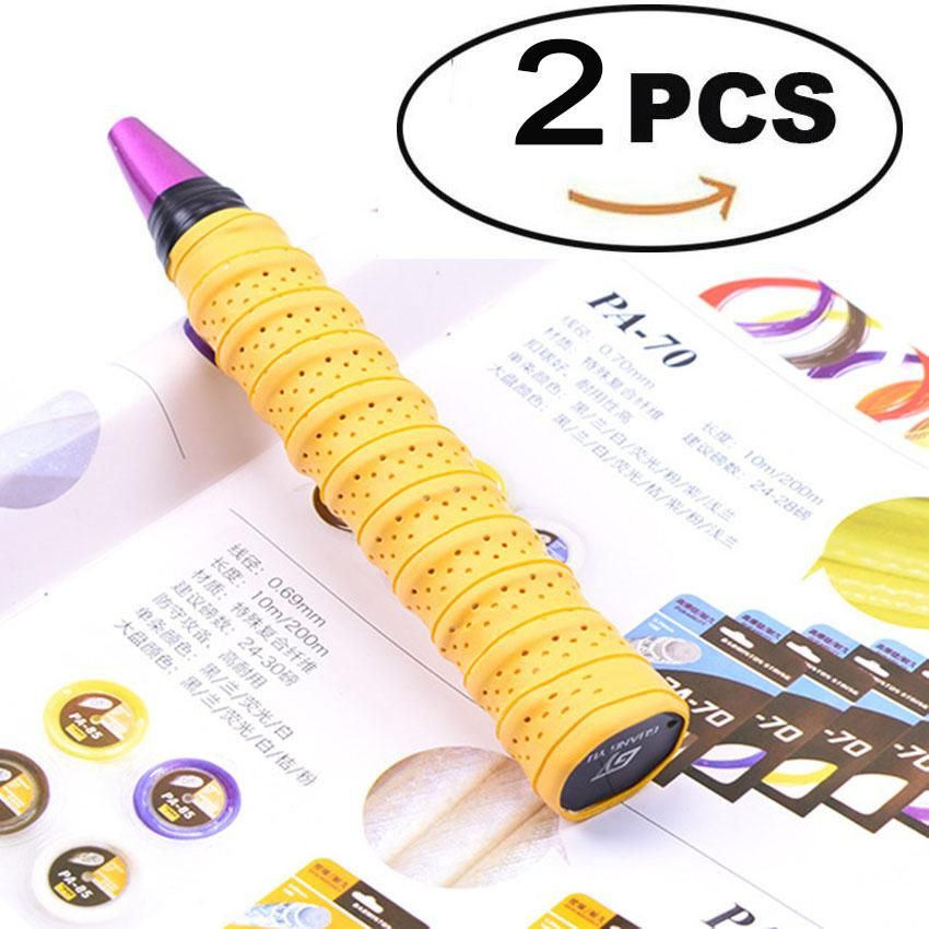 2 Pieces Racket Grip Anti Slip Perforated Super Absorbent Tennis &Badminton Overgrips