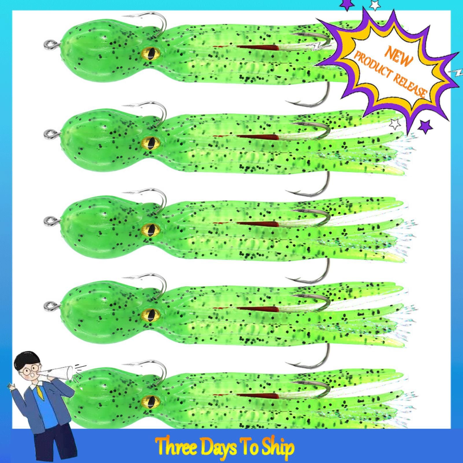 Artificial Octopus Lure Vivid Action Useful Braided Line Fake Baits
