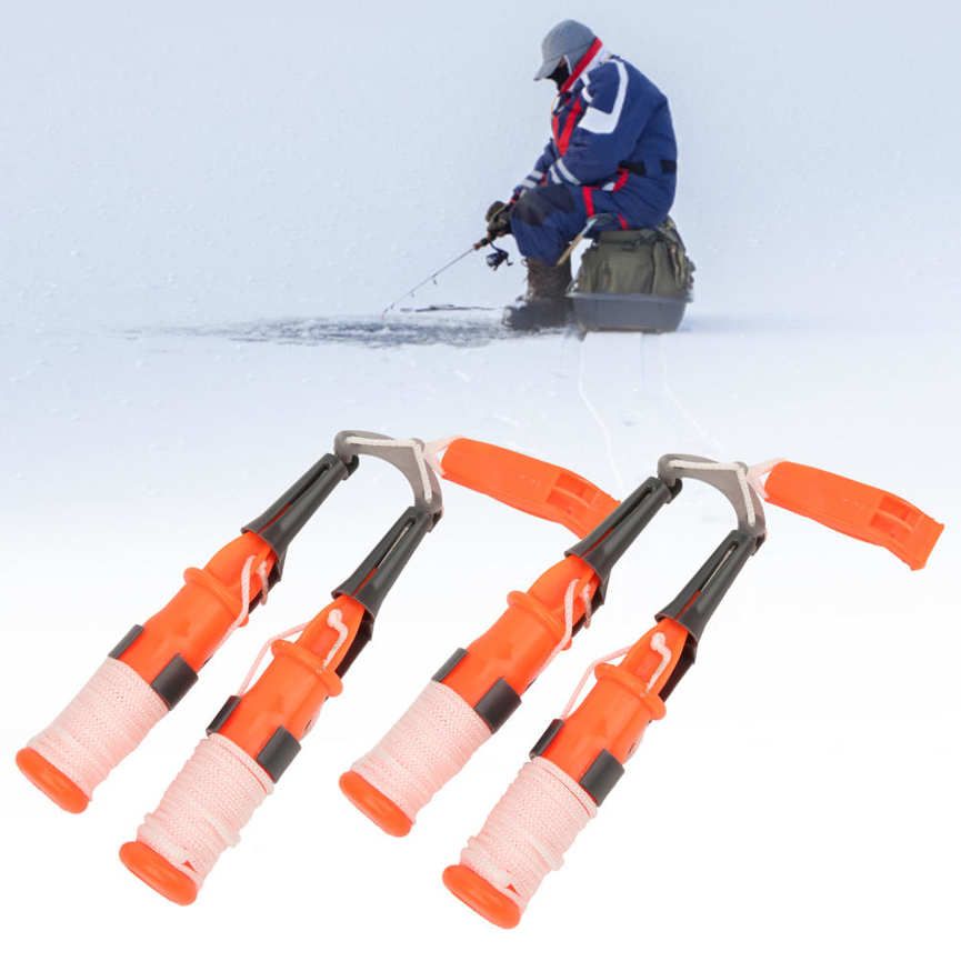 2pcs Fishing Safety Pick Outdoor Life Saving Dual Handheld Hammer with Belt