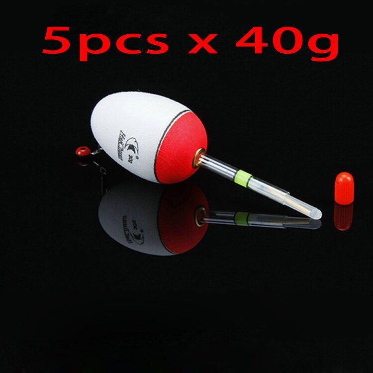 5pcs/Lot EVA Sea Pole Ocean Rock Floating Fishing Float Foam Floats Support Glow Luminous Stick Inserted 10g - 100g Optional