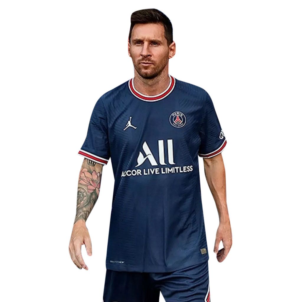 Paris Saint Germain (PSG) Home/Away Football Jersey Blue/White Short Sleeve T-shirt Jersey New Season (2021-22) Premium