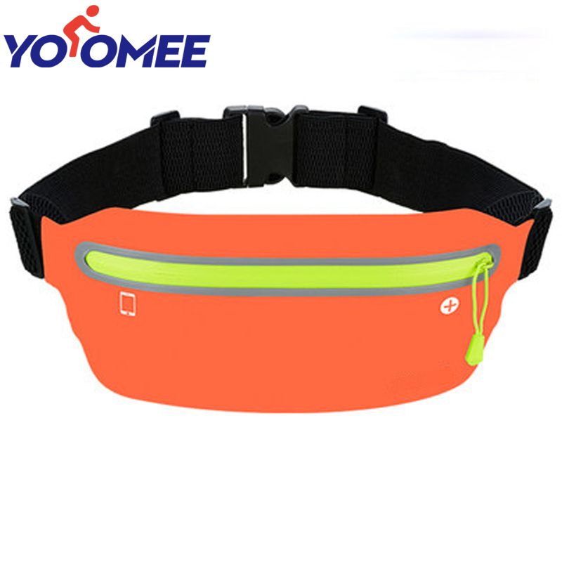 Yoomee Running Belt Ultra Light Bounce Free Waist Pouch Fitness Workout Belt Sport Waist Pack Exercise Waist Bag Running Gym Marathon Cycling