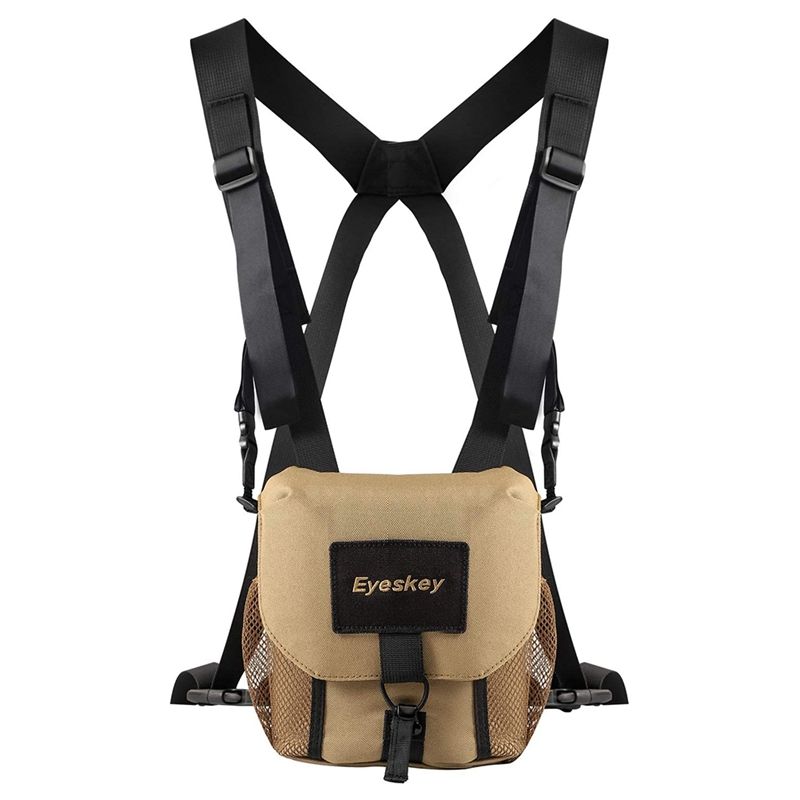 Eyeskey Universal Binocular Bag/Case with Harness Durable Portable Telescope Camera Chest Pack Bag for Hiking Hunting