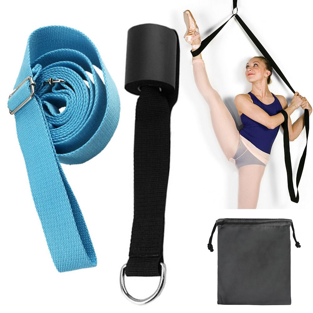 Adjustable Ballet Stretch Band Leg Stretcher with Door Achor Gymnastics Exercise Dance Training Foot Stretching Band Strap