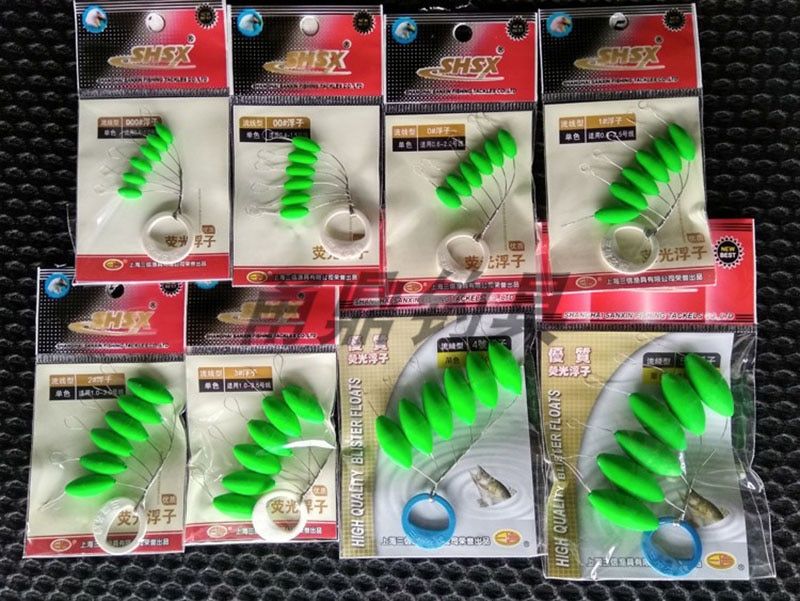 5packs Seven-star Oval Float Mini fluorescence Fishing Float Easy Use Floater Fishing Tackle Accessory A190