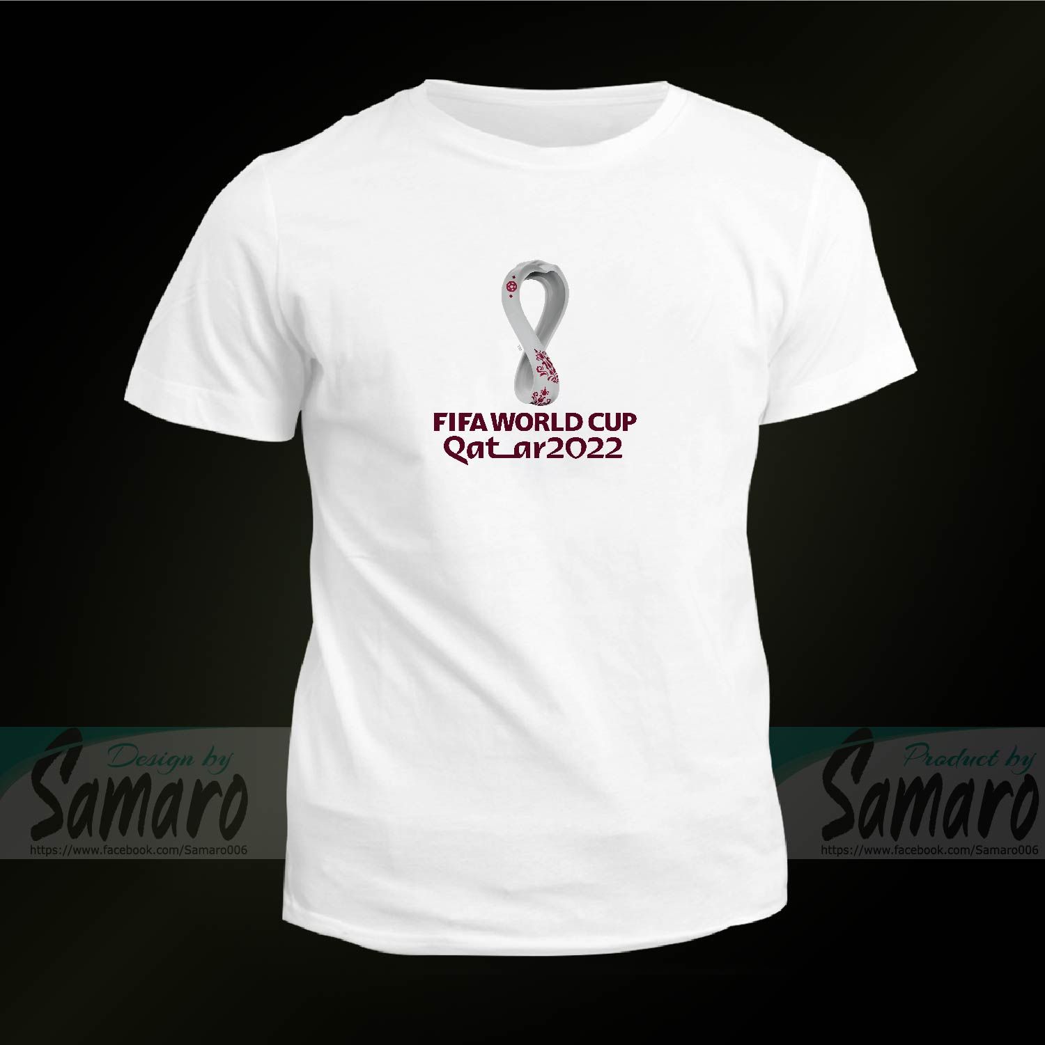 Qatar 2022 World cup logo-Short Sleeve Jersey