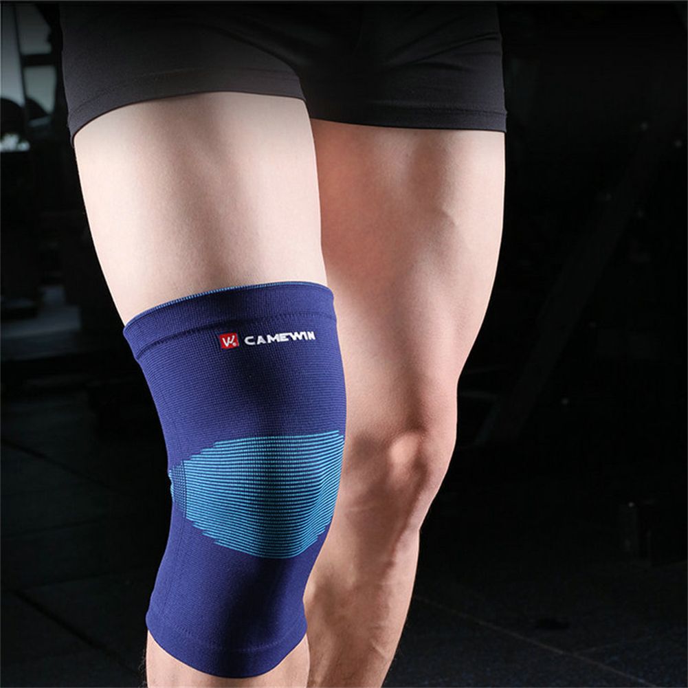 1 Pair SPorts Compression Kneepad Pressurized Elastic Knee Pads Support Fitness Gear for Running Basketball Protector