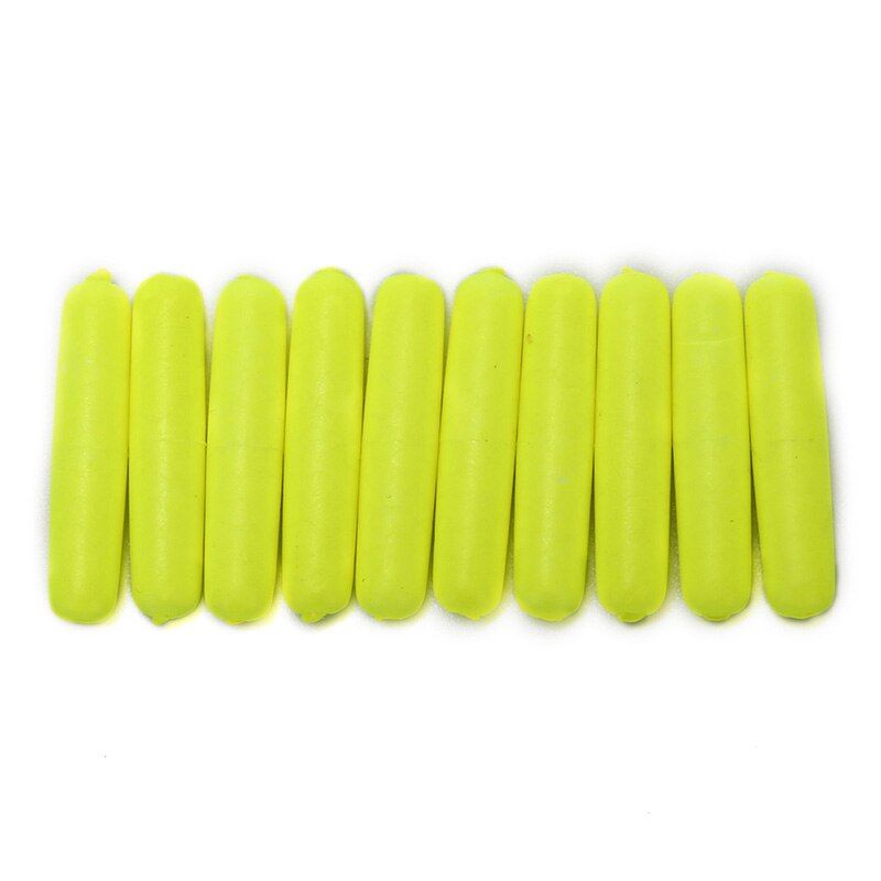 10Pcs Fishing Float Bobber Floating Foam Oval Indicator Fish Accessories Tackles 1.8cm X 0.4cm Fishing Float Bobbers