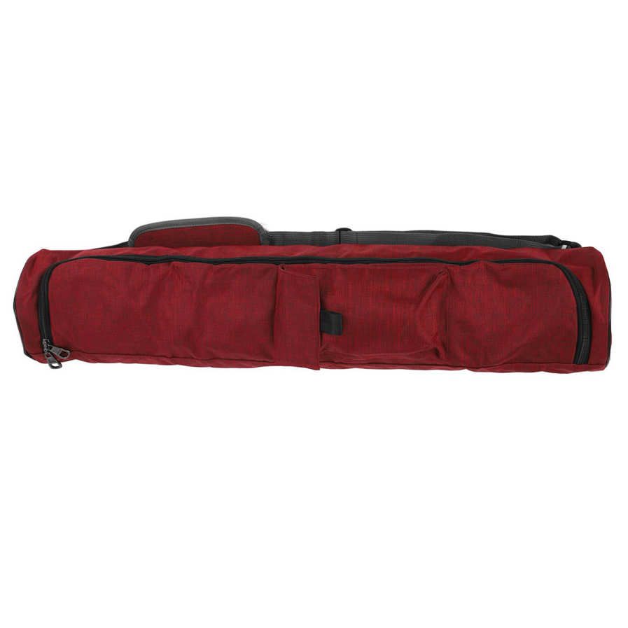 Yoga Mat Bag Red Polyester Picnic Storage Single Shoulder Fitness Yog US