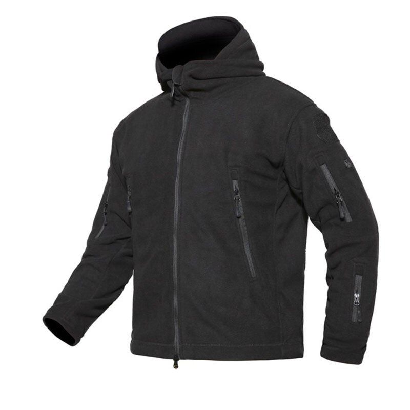 Outdoor sports warm clothing military tactical man Polartec polar hooded fleece jacket coat military uniform windproof