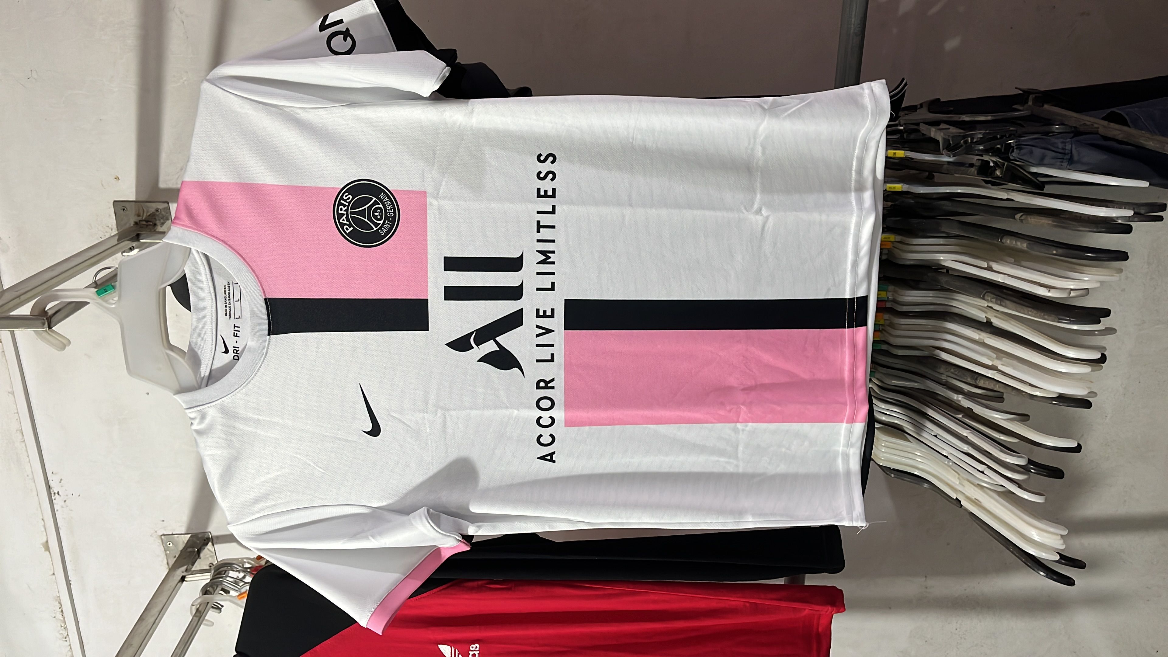PSG Away football jersey white color - jersey