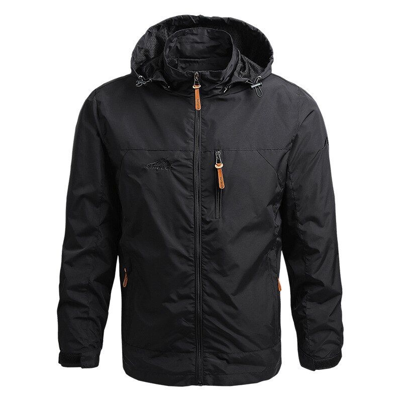 Men's Outdoor Jackets Polyester Windbreaker Hiking Camping Fishing Clothes Windproof and Watherproof Jackets Sun Protection
