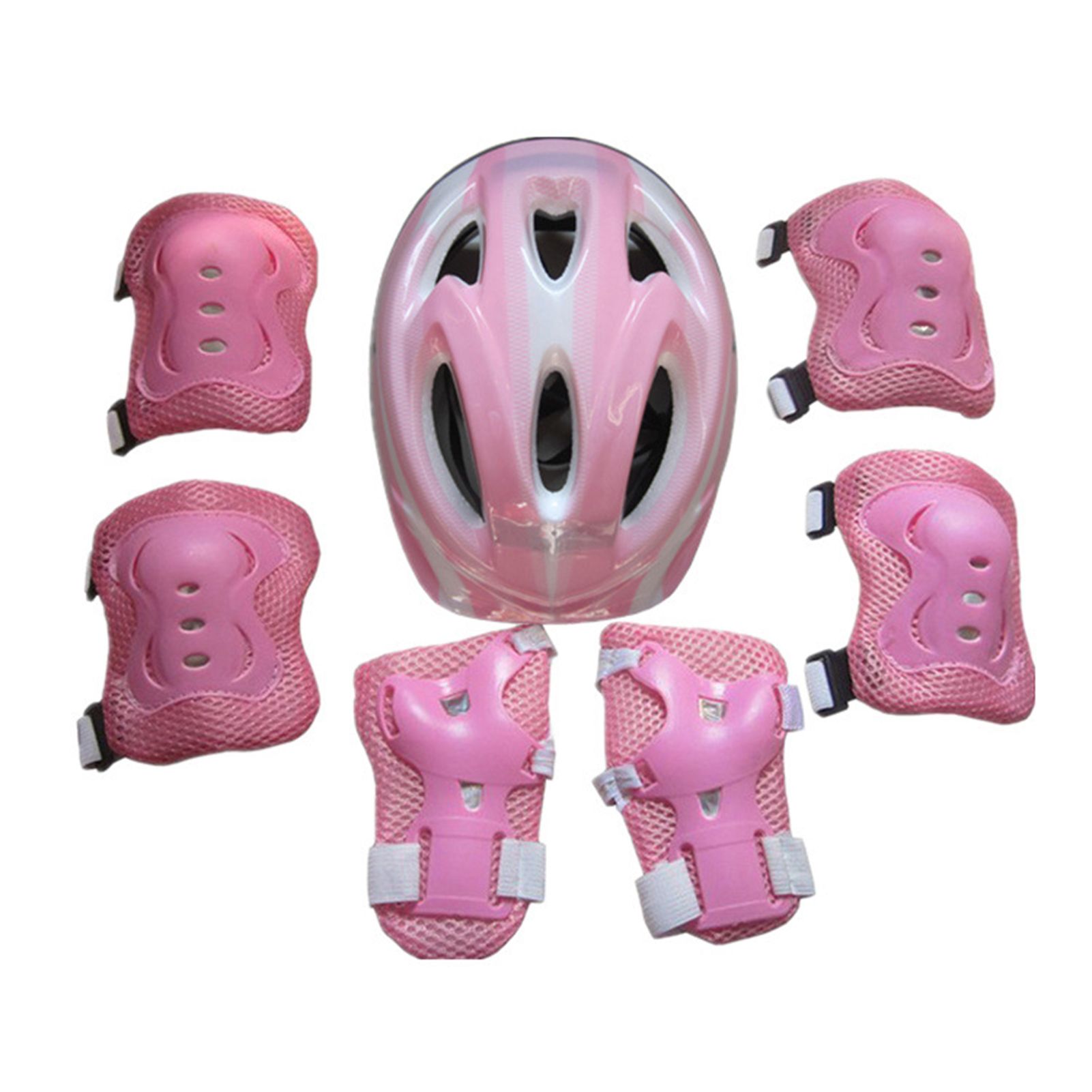 Cycling Palm Guards Ergonomic Design Cycling Helmet Knee Elbow Pad Set