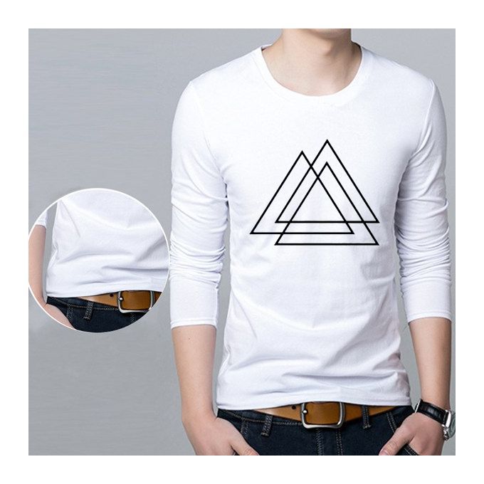 New Season Men's Jersey Fashion T-shirt Full Sleeve Mens Spring Full Sleeve Tshirts Male Oversized Tee Shirts Casual T Shirt Tee For Man