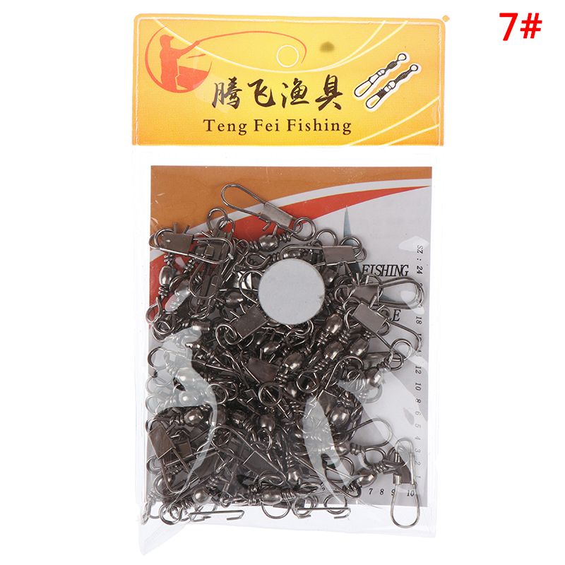 Barrel swivels rings fishing line connector with interlock fishing lure  Creek