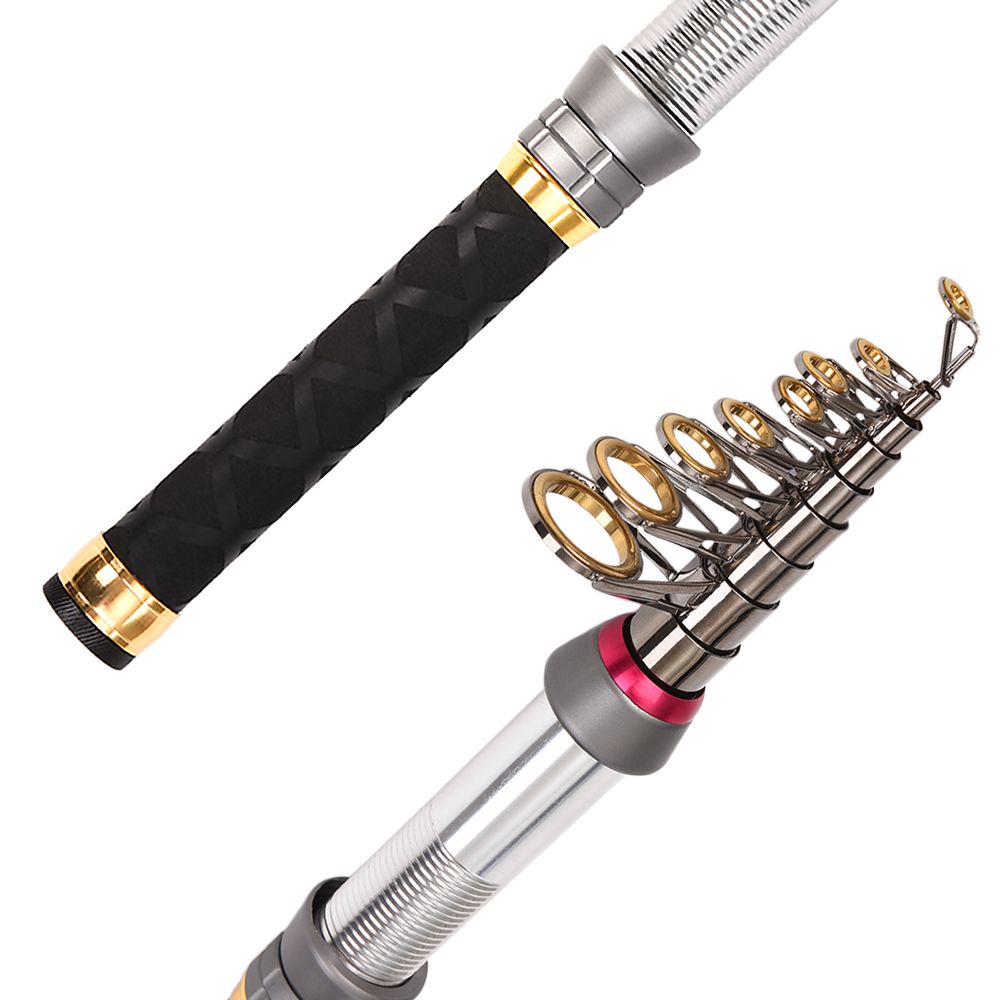 Rod only & 1.8M Rod only & 1.8M Carbon Fiber Telescopic Fishing Rod 1.3-2.4m Sea Rods Travel Fishing Rod Fishing Pole