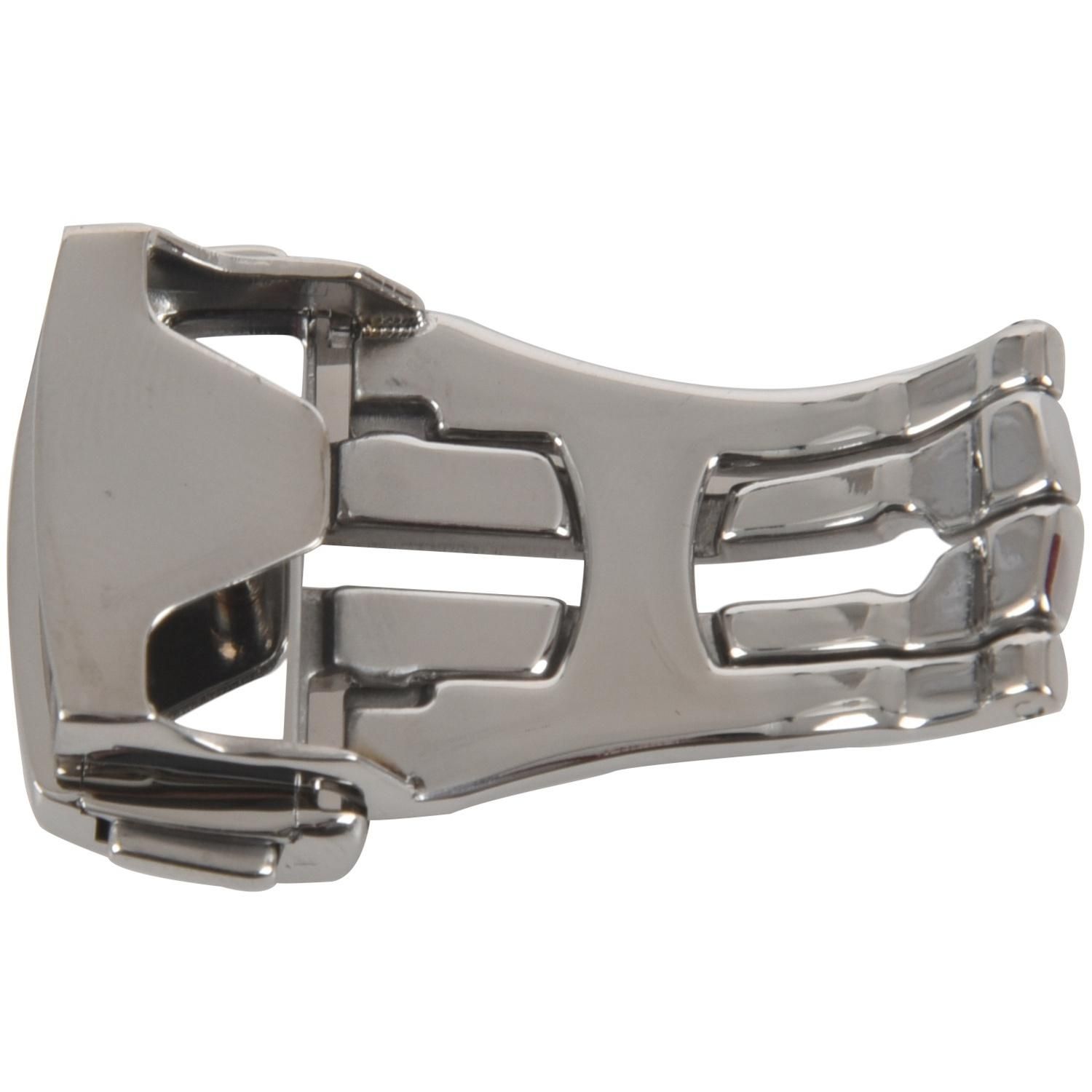OIMG 20Mm Stainless Steel Deployant Watch Strap Folding Buckle Clasp For Omega Smooth #20Mm