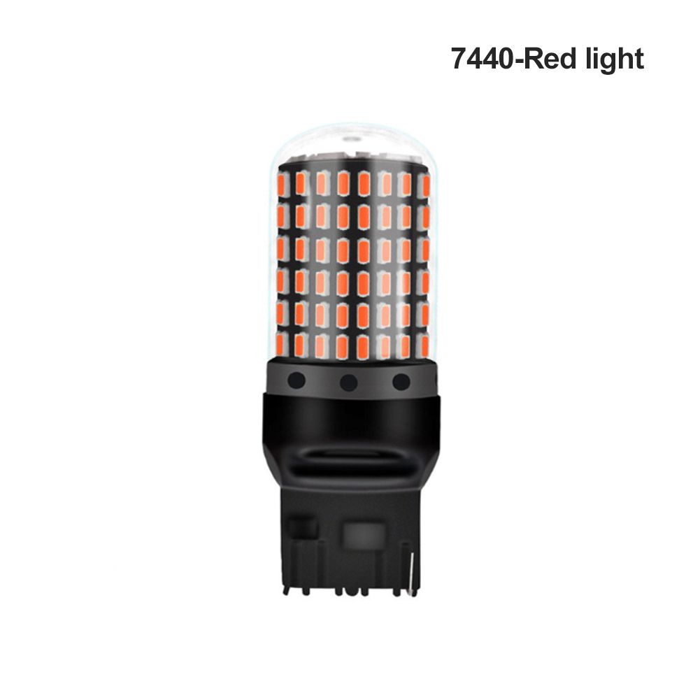 1 Pcs Automobile Led Turn Signal Decoding Anti-Flicker Turn Signal (1156-BA15S Red/White/Yellow Light) brand new and high quality