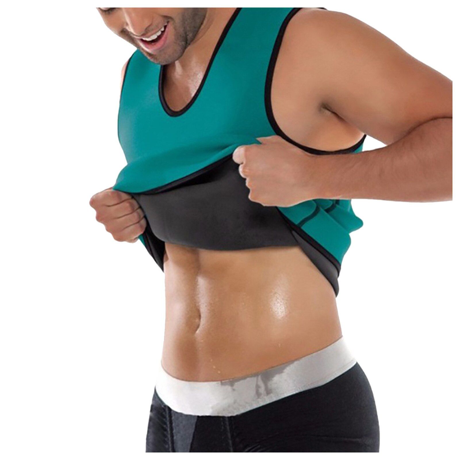 40#Slimming Belt Belly Men Slimming Vest Body Shaper Abdomen Fat Burning Shaperwear Waist Sweat Corset Weight Men T-Shirts