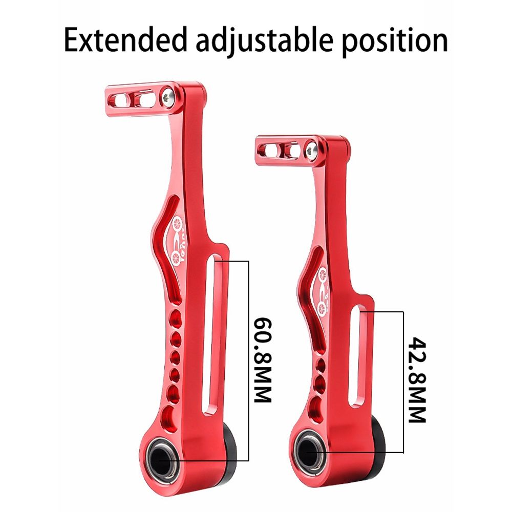 MUQZI Folding Bike Brake Set Folding Bike V Brake Easy Installation for Folding Bike BMX Cycling Accessories Long Arm