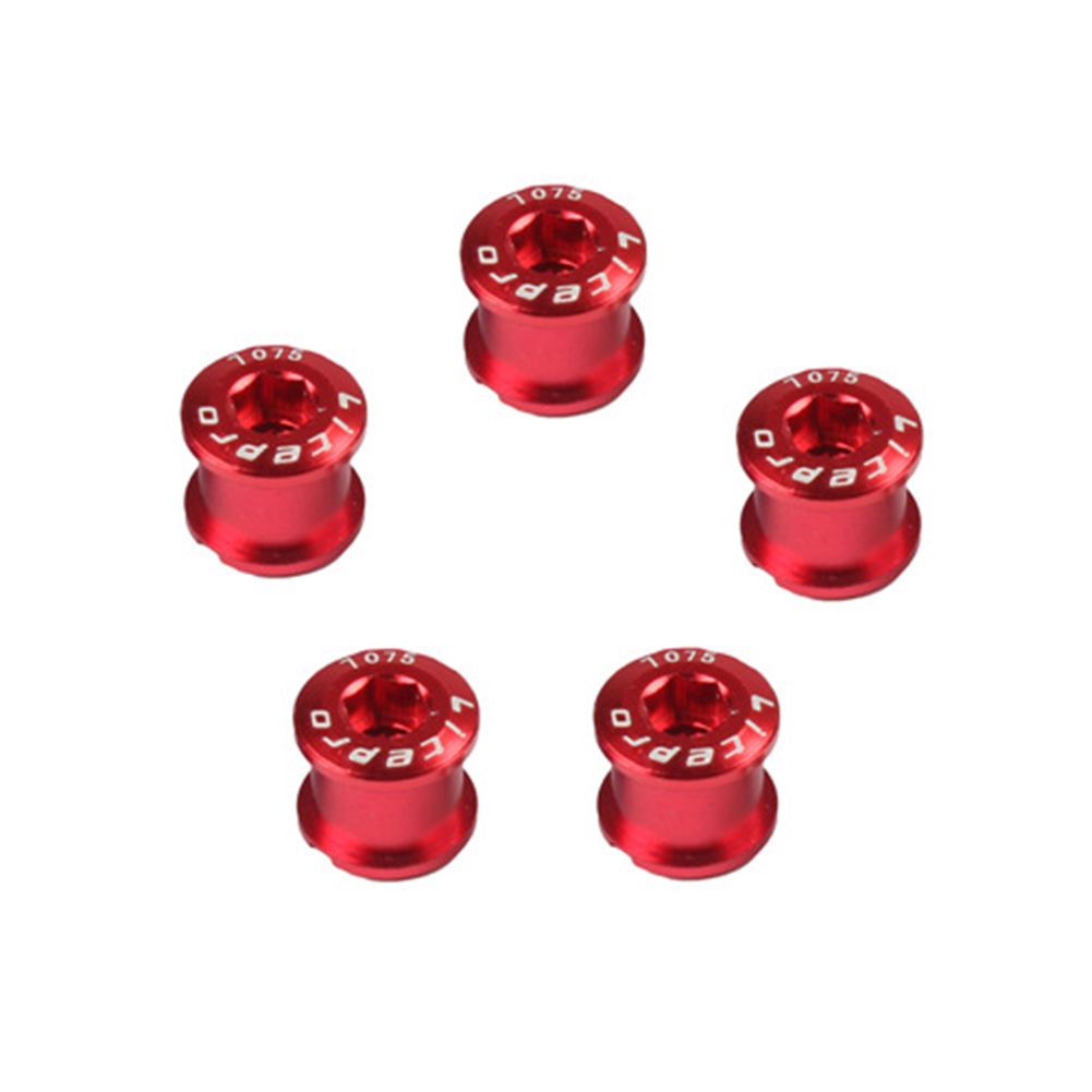 Yfashion 5Pcs ycle Chainrings Screws Cycling MTB Bike Alloy Bolts Double Dental Plate Nail Screws Super Light Crankset Screw