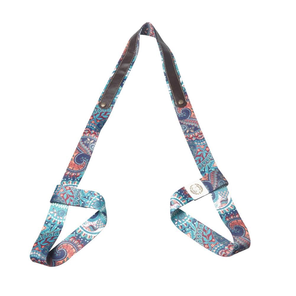 Waist Leg Adjustable Fitness Carry Stretch Printed Shoulder Multifunctional Yoga Mat Strap