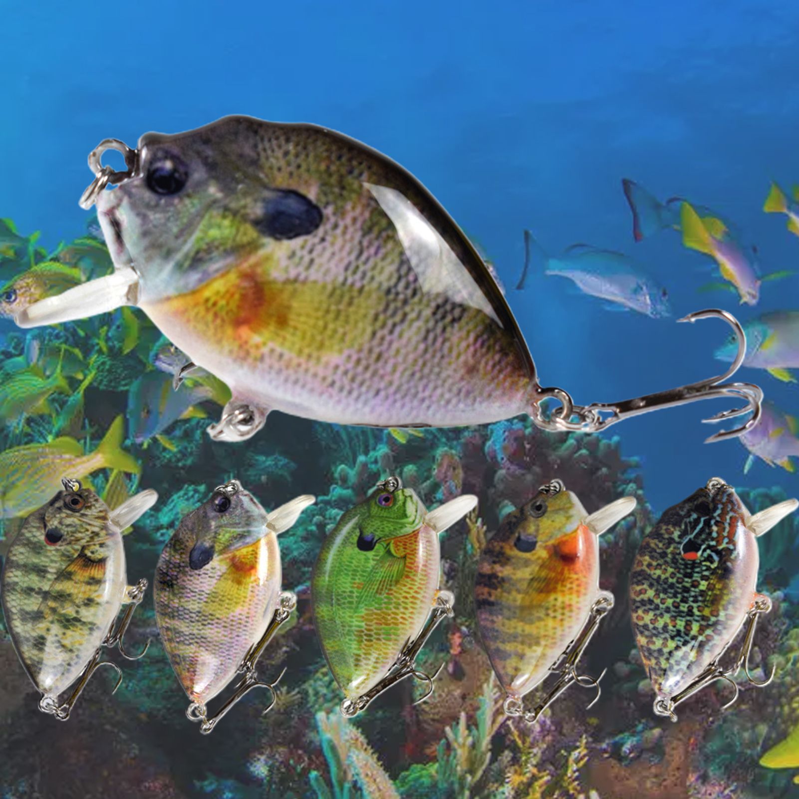 Fishing Lure Bait Potable Built-in Rattle Ball Artificial Bait