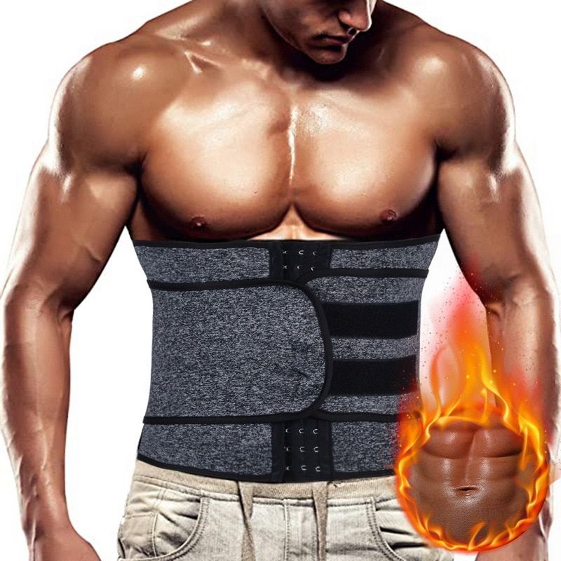 Men Waist Trainer for Weight Loss Tummy Control Compression Shapewear Body Shaper Sweat Fitness Sauna Slimming Belt Belly Corset