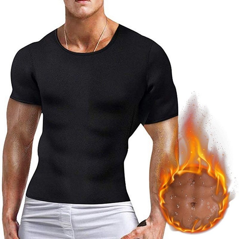Men's Slimming Shaper Posture Vest Men's Compression T-Shirt Body Building Fat Burn Chest Tummy Shirt Slim Dry Quick Under Shirt