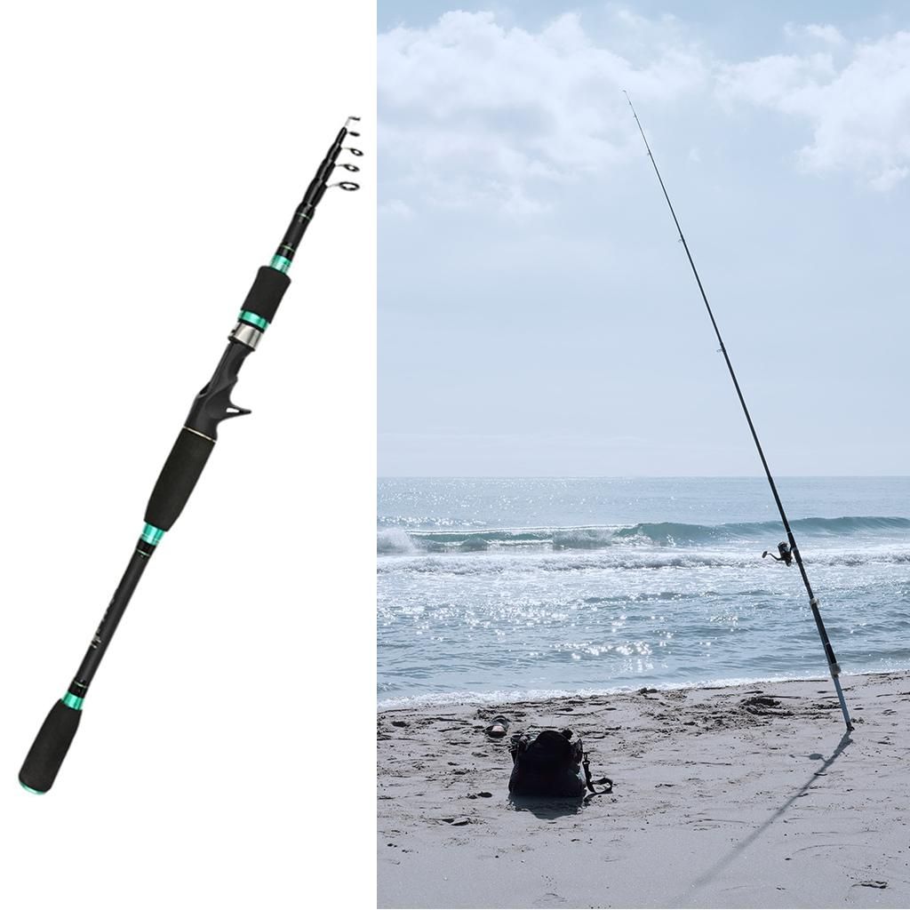 Fishing Rod Ultralight Carbon Fiber Telescopic Fishing Pole 1.8m