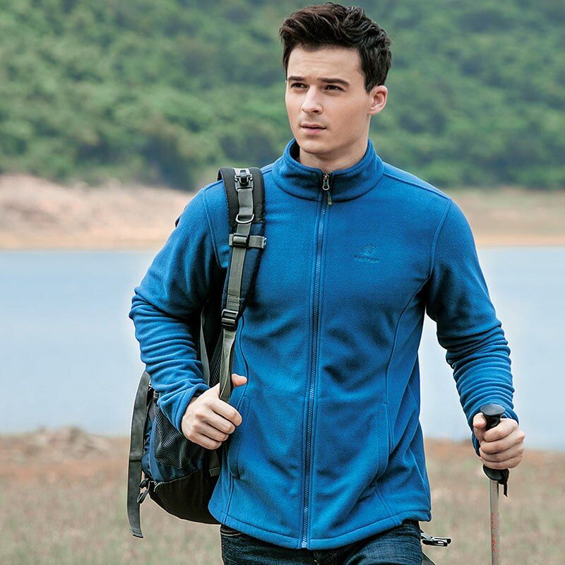 Men's And Women's Fleece Jacket Outdoor Warm Softshell Jacket Winter Hiking Camping Fleece  Breathable Sports Jacket