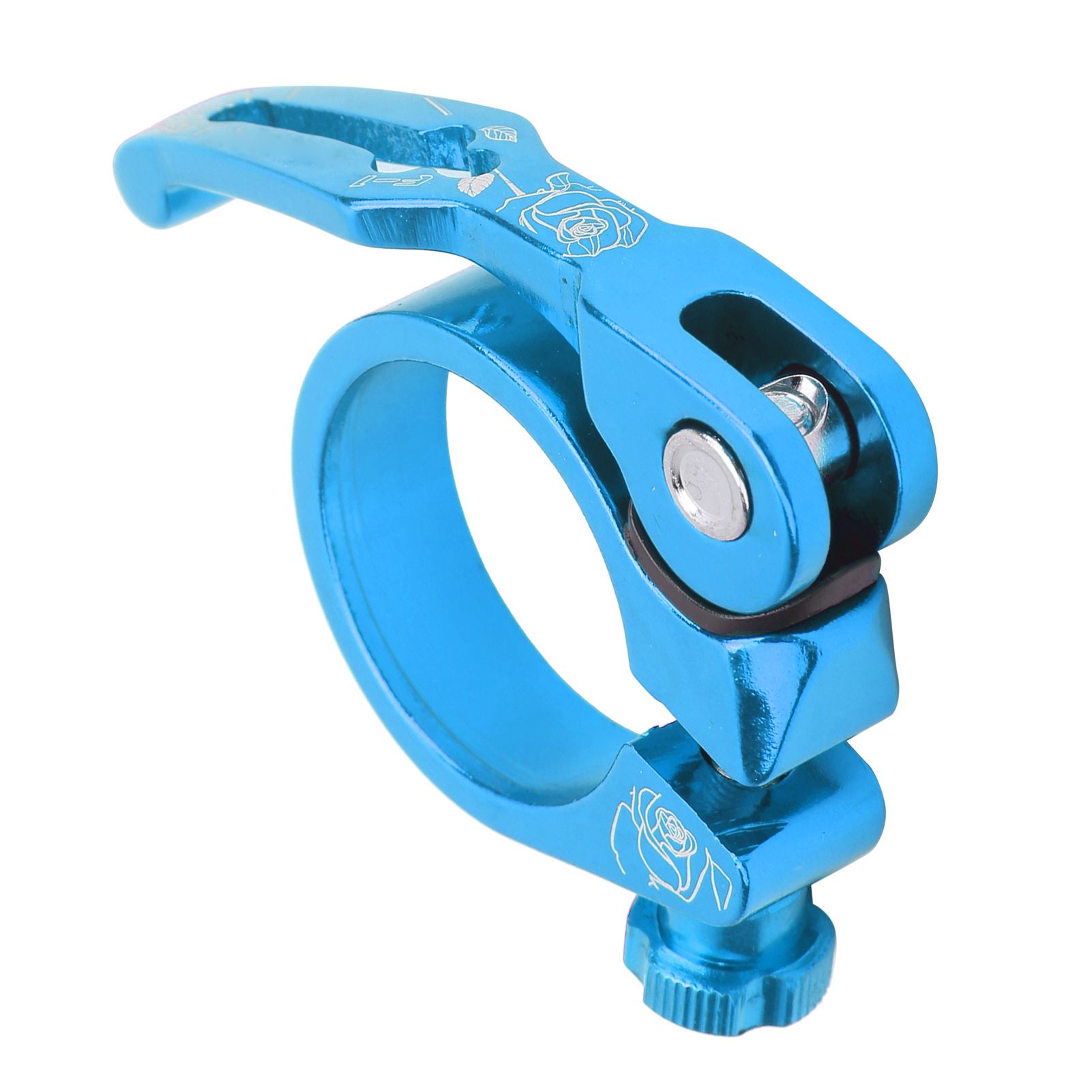Quick Release Clamp Bicycle Seatpost Clip Anodized Treatment Aluminum Alloy for Repair Shops