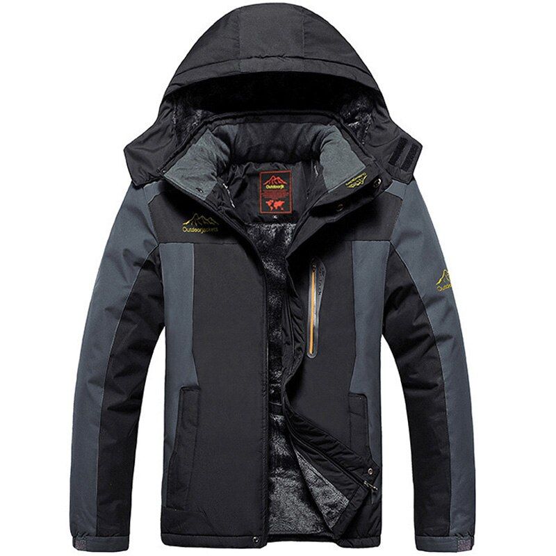 PlSize 8xl 9xl Fleece Military Jacket Coat Men Windproof Waterproof Down Parkas Windbreaker Raincoat Winter Warm Jacket