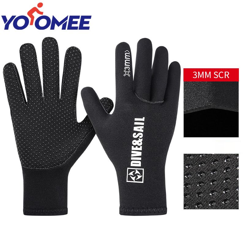 Yoomee New 3MM Neoprene Diving Gloves Cold And Wear-Resistant Swimming Snorkeling Gloves Underwater Hunting Warm Diving Gloves