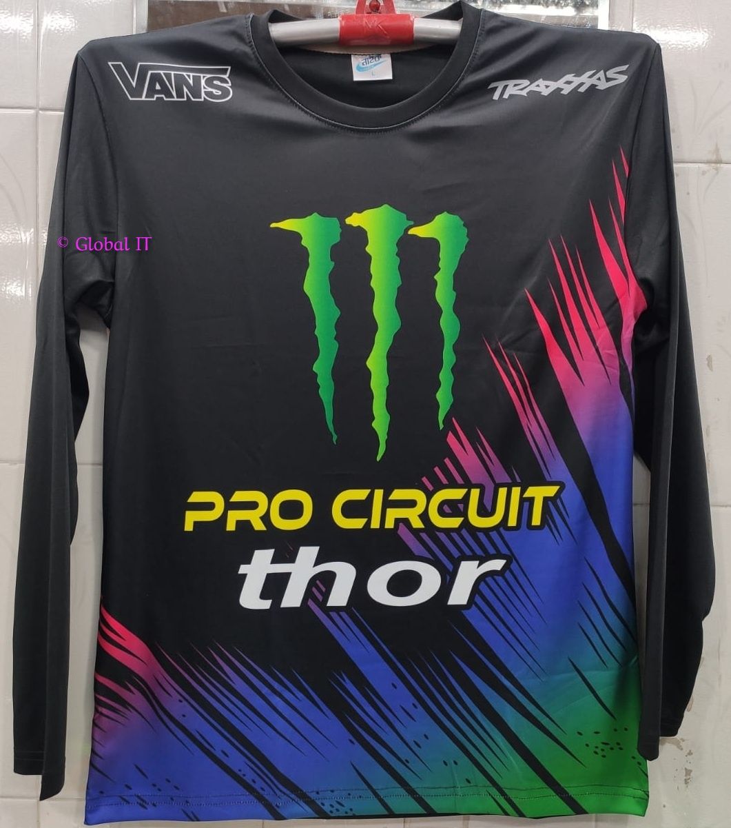 PRO CIRCUIT thor Full Sleeve Jersey- Black