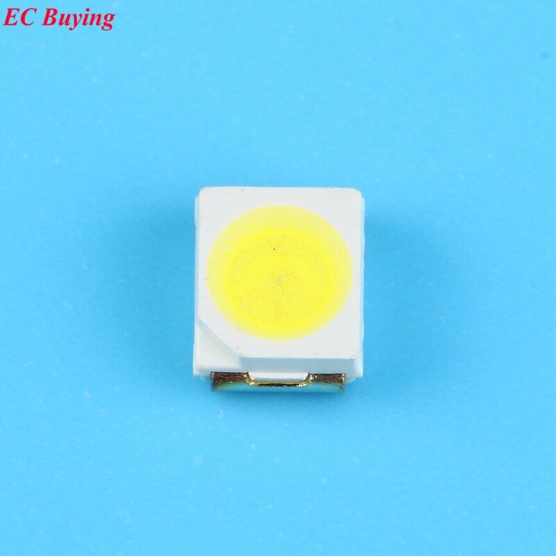 500pcs Ultra Bright 3528 LED SMD White Chip Sur Mount 20mA 7-8LM Light-Emitting Diode LED 1210 SMT Bead Lamp Light