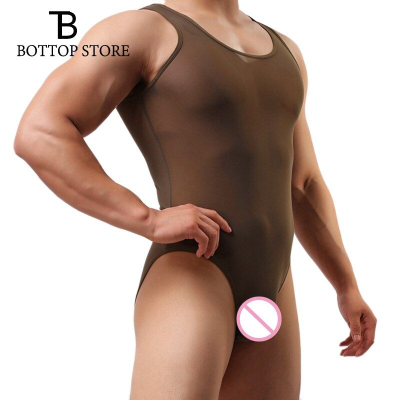Mens Transparent Shapers Gay Shapewear Bodysuit Man Belly Slimming Cincher Corset Male Posture Shirt Tight Leotard Body Building